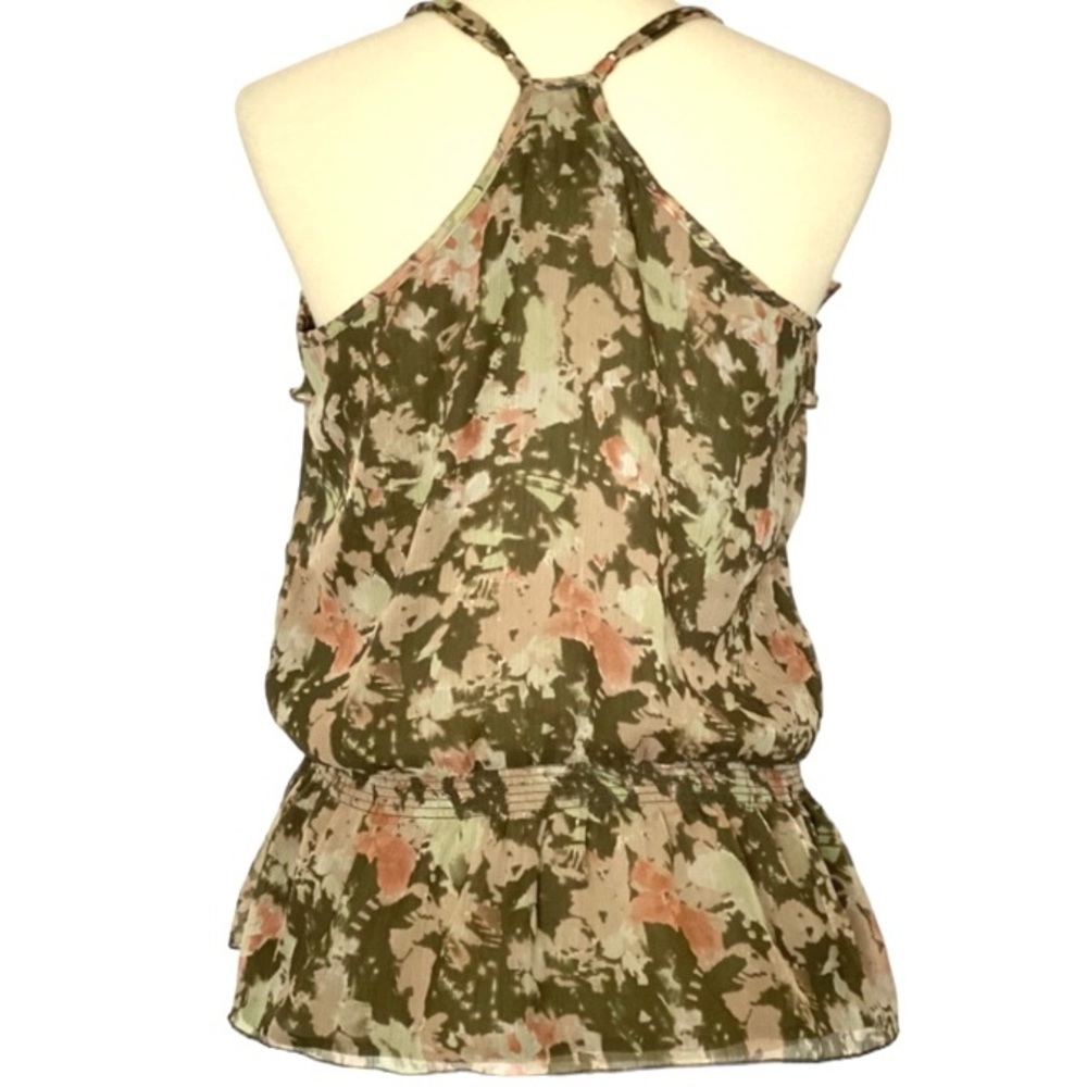 Mudd Floral Ruffle Chiffon Tank - Picture 2 of 11